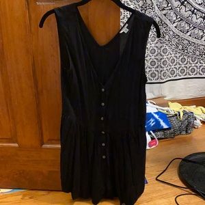 Urban Outfitters Ecoté black front button romper